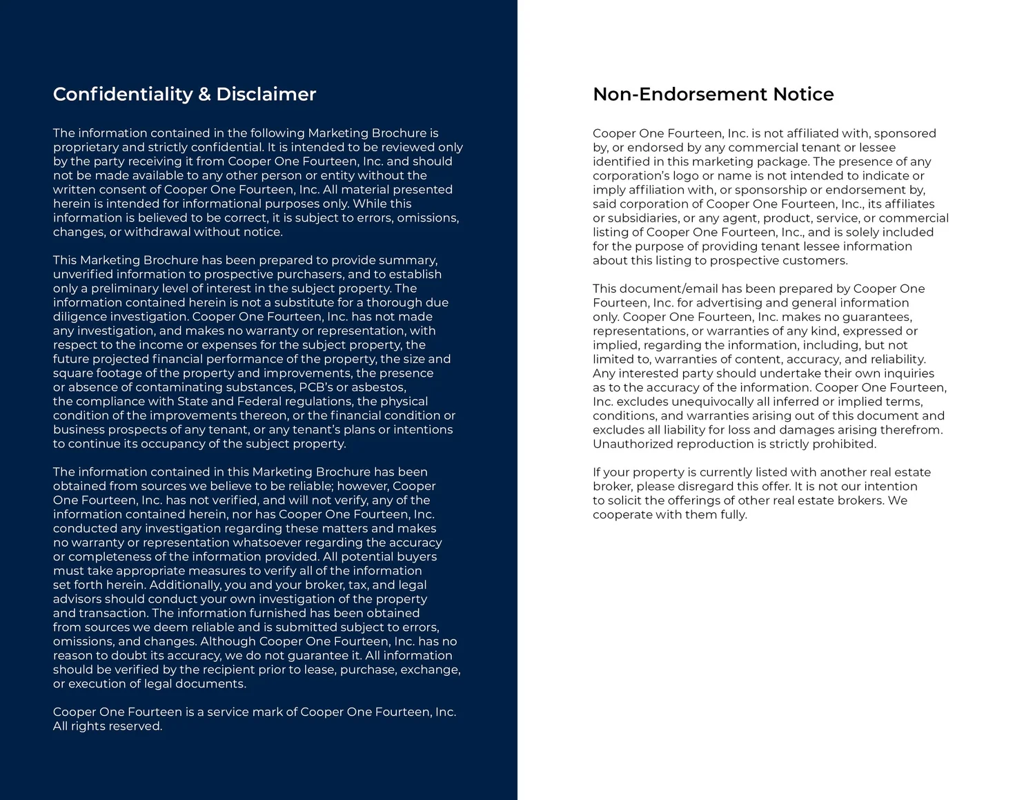 Cooper One Fourteen booklet page 19