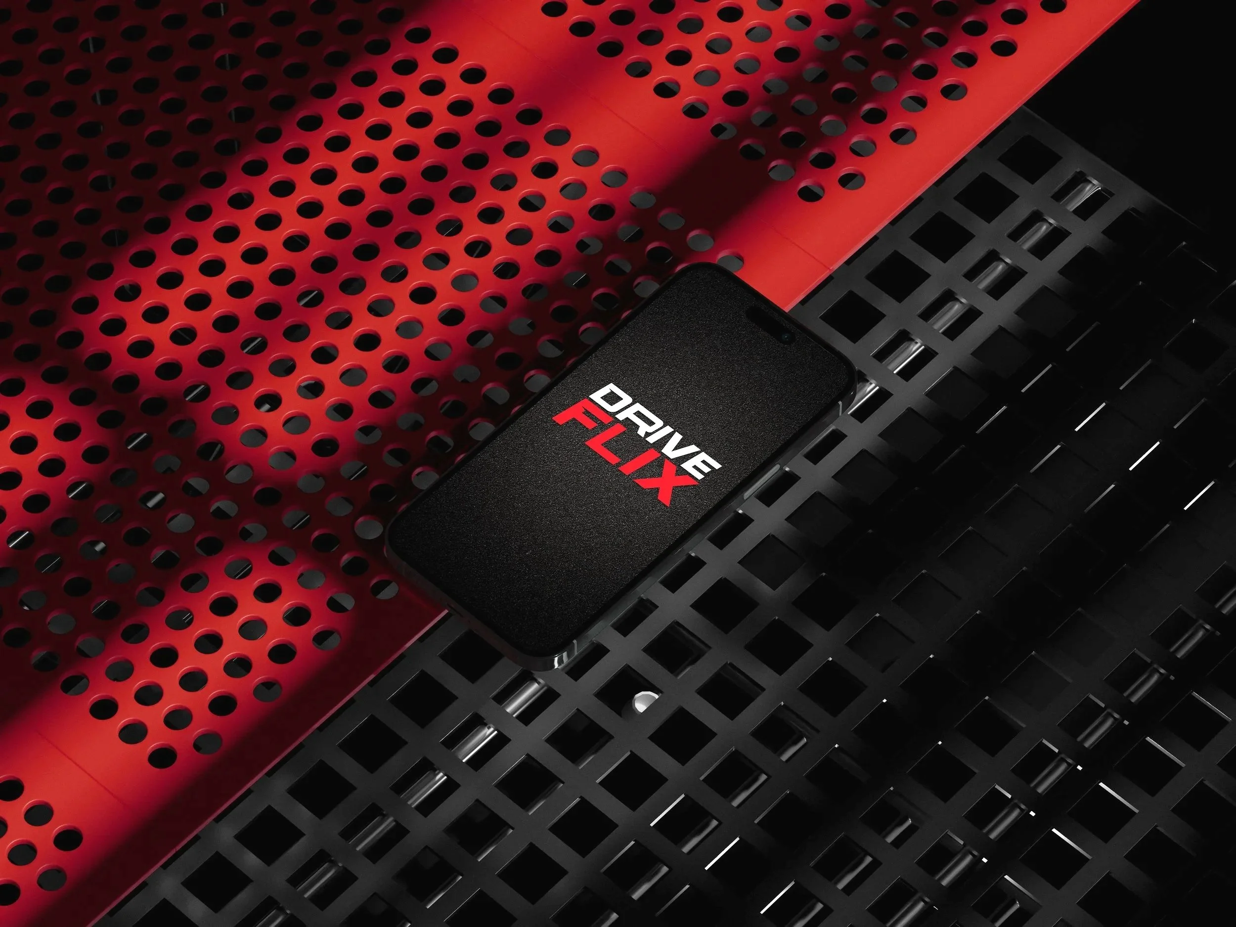 Drive Flix launch screen branding on mobile
